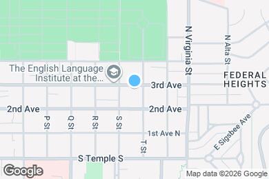Map image of the property - 1128 E 3rd Ave
