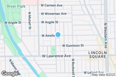 Map image of the property - 4865 N Washtenaw Ave