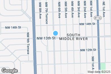 Map image of the property - 1300 NW 7th Ave