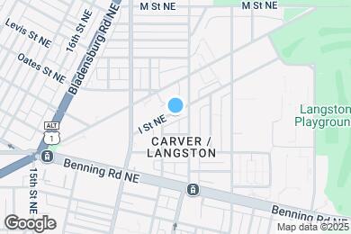 Map image of the property - 1821 I St NE