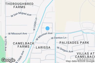 Map image of the property - 10326 W Missouri Ave