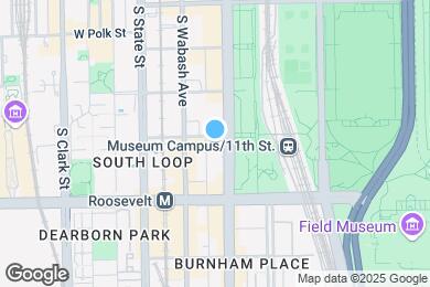 Map image of the property - 1100 S Michigan Ave