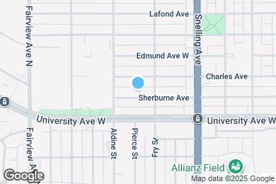Map image of the property - 1665 Sherburne Ave