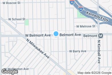 Map image of the property - 3637 W Belmont Unit #2