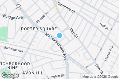 Map image of the property - 1969 Massachusetts Ave