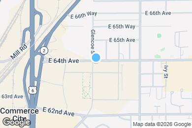 Map image of the property - 5306 E 64th Ave