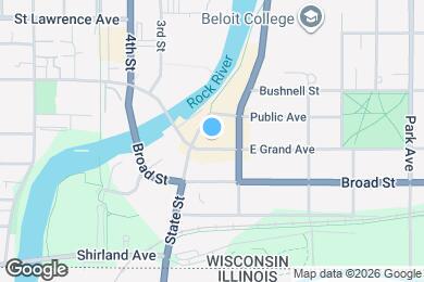 Map image of the property - 419 E Grand Ave