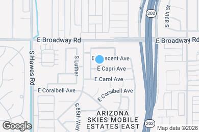 Map image of the property - 8632 E Capri Ave