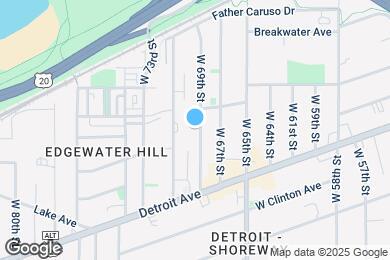 Map image of the property - 1322 W 69th St