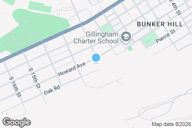 Map image of the property - 1203 Howard Ave