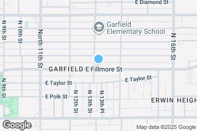 Map image of the property - 1306 E Fillmore St