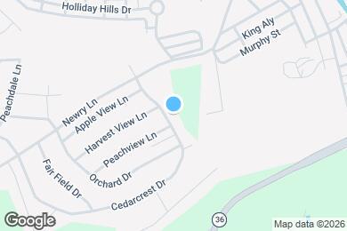 Map image of the property - 433 Cedarcrest Dr