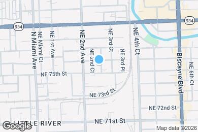 Map image of the property - 7530 NE 3rd Ave