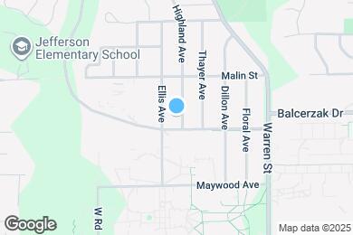 Map image of the property - 1228 Highland Ave