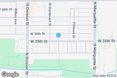 Map image of the property - 1516 W 35th St