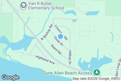 Map image of the property - 120 Dune Dr