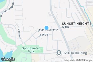 Map image of the property - 1637 W Springwater Dr