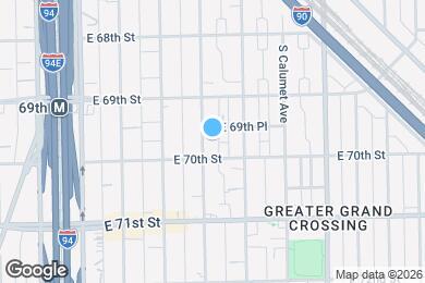 Map image of the property - 6943 S Indiana Ave