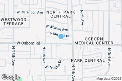 Map image of the property - 818 W Osborn Rd