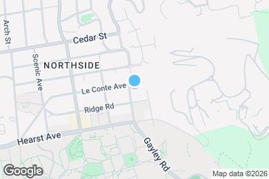 Map image of the property - 2700 Le Conte Ave