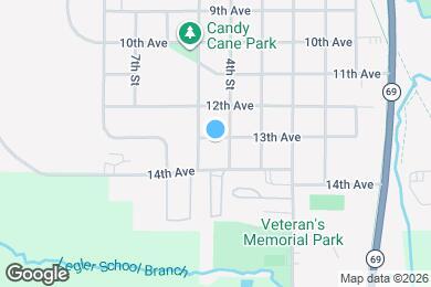 Map image of the property - 407 13th Ave