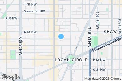 Map image of the property - 1334 Corcoran St NW