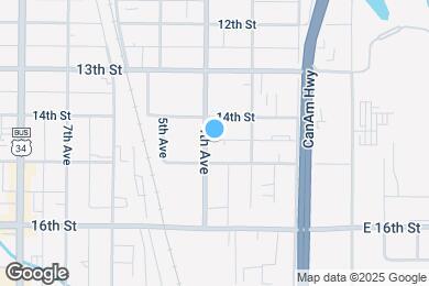 Map image of the property - 1416 4th Ave