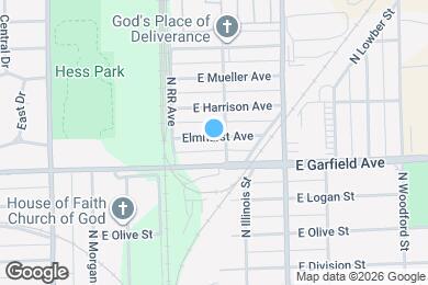 Map image of the property - 1035 Elmhurst Ave
