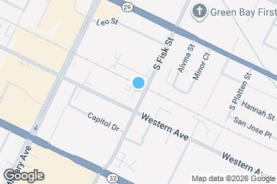 Map image of the property - Fisk Street Apartments