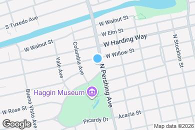 Map image of the property - 1337 N Pershing Ave