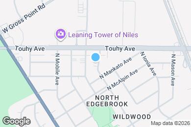 Map image of the property - 7162 N Moody Ave