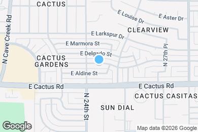 Map image of the property - 2421 E Sylvia St