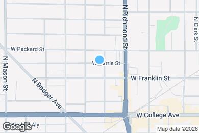 Map image of the property - 805 W Harris St