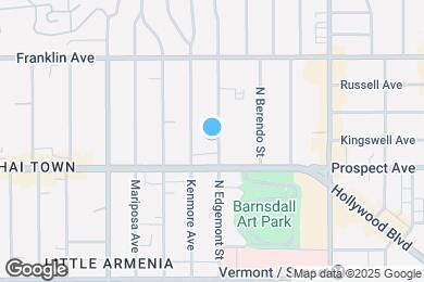 Map image of the property - 1727 N Edgemont St
