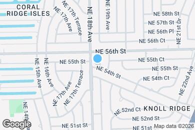 Map image of the property - 5501 NE 18th Terrace