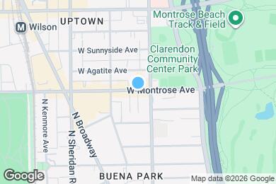 Map image of the property - 823 W Montrose Ave