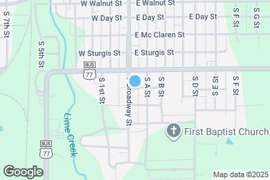 Map image of the property - 502 S Broadway St