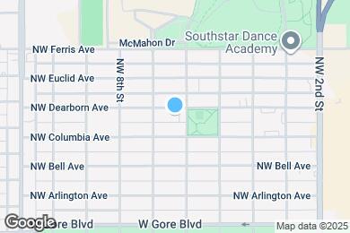 Map image of the property - 606 NW Dearborn Ave