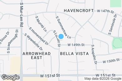 Map image of the property - 14835 S Locust St