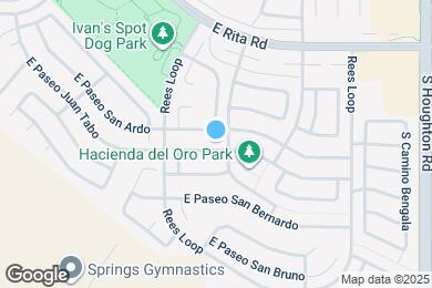 Map image of the property - 9915 E Paseo Juan Tabo