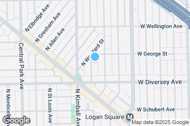 Map image of the property - 2843 N Christiana Ave
