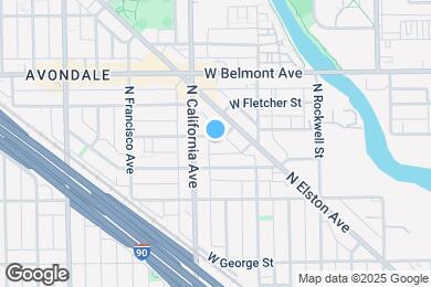 Map image of the property - 2725 W Barry Ave