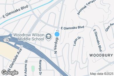 Map image of the property - 742 N Verdugo Rd