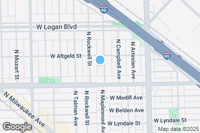 Map image of the property - 2436 N Maplewood Ave