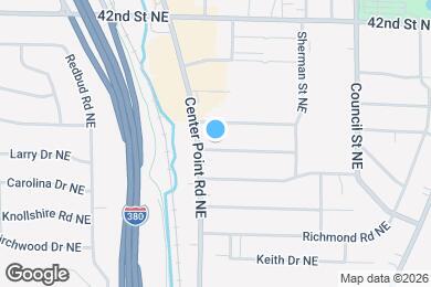 Map image of the property - 1724 Texas Ave NE