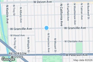 Map image of the property - 6148 N Francisco Ave