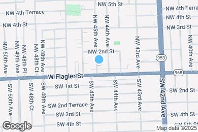 Map image of the property - 47 NW 45th Ave