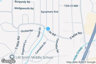 Map image of the property - 1317 5 Mile Rd