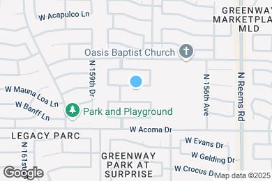 Map image of the property - 15821 W Mauna Loa Ln
