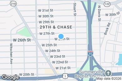 Map image of the property - 1162 W 26th St